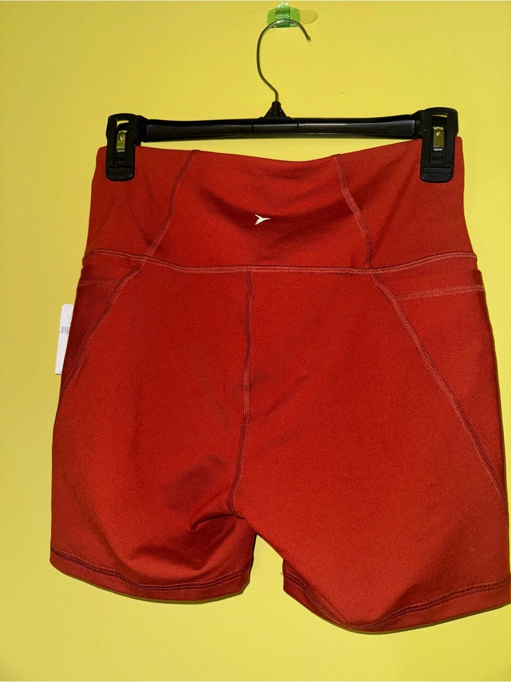NWT Rust red sports bra and shorts matching set